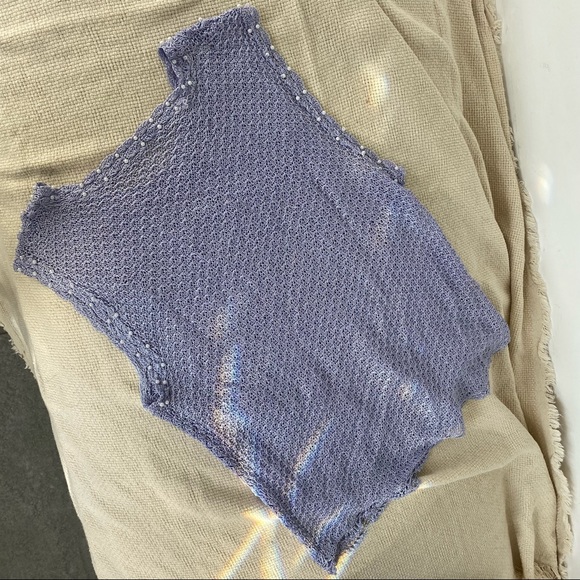 Elegant crochet top - beaded pearls - Picture 8 of 8